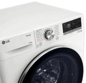 Прально-сушильна машина LG фронтальна, 9(6)кг, 1400, А, 56см, дисплей, пара, інвертор, білий №11