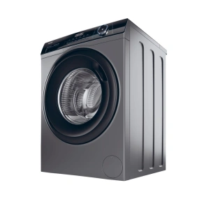 Стиральная машина Haier фронтальная, 9кг, 1400, A+++, 60см, дисплей, пара, инвертор, люк черный, прямой привод, серебристый №5