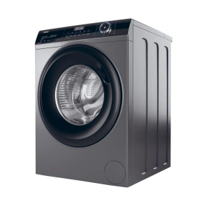 Стиральная машина Haier фронтальная, 9кг, 1400, A+++, 60см, дисплей, пара, инвертор, люк черный, прямой привод, серебристый №6