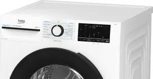 Стиральная машина Beko фронтальная, 10кг, 1400, A+++, 58см, дисплей, инвертор, пара, белый №7