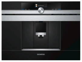 Кофемашина Siemens встроенная, 2.4л, зерно+молотая, автомат.капуч, LED-дисплей, авторецептов -29, черный