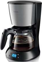 Кофеварка Philips капельная Daily Collection 1.2л, молотая, черно-серебристый