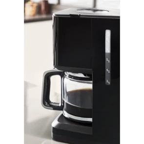 Кофеварка Tefal капельная Smart&light 1.25л, молотая, таймер включения, часы, черный №3