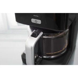 Кофеварка Tefal капельная Smart&light 1.25л, молотая, таймер включения, часы, черный №6