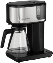 Кофеварка Russell Hobbs Attentiv, 1.25л, молотая, черно-серебряный