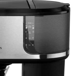 Кавоварка Russell Hobbs Attentiv, 1.25л, мелена, чорно-срібний №4