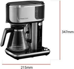 Кофеварка Russell Hobbs капельная Attentiv Coffee Bar 1.5л, молотая, LED-дисплей, черно-металл №10