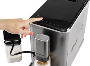 Кавомашина Gorenje, 1,5л, зерно, автомат.капучинатор, дисплей, авторецептів - 7, сенcор.керування, антрацит №7