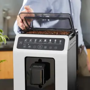 Кофемашина Krups Evidence Eco-Design 2.3л, зерно, автомат.капучинатор, LED-дисплей, аторец. - 8, сенсор.управление, черно-белый №8