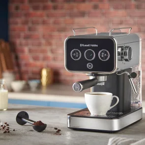 Кавоварка Russell Hobbs ріжкова Distinctions 1.1л, мелена + чалди, чорно-сріблястий №3