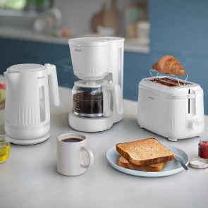 Кавоварка Philips крапельна 3000 Series, 1.38л, мелена, підтримка температури, білий №7