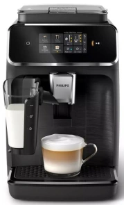 Кофемашина Philips Series 2300 1.8л, зерно+молотая, автомат.капучинатор, сенсор.управление, черный №1