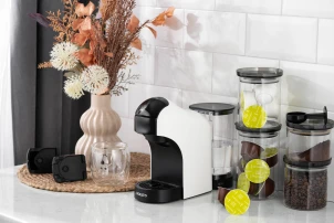 Кофеварка Ardesto капсульная, 0.8л, капсулы Nespresso, Nescafe Dolce Gusto, молотый кофе, сенсорное управление, белый №3