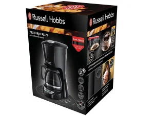 Кавоварка Russell Hobbs крапельна Textures Plus 1.25л, мелена, чорний №10