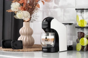 Кофеварка Ardesto капсульная, 0.8л, капсулы Nespresso, Nescafe Dolce Gusto, молотый кофе, сенсорное управление, белый №10