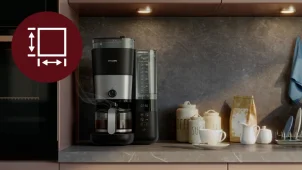 Кофеварка Philips капельная All-in-1 Brew 1.25л, зерно+молотая, дисплей, подогрев кофейника, кофемолка, черный №3
