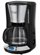 Кофеварка Russell Hobbs капельная Victoty 1.25л, молотая, черно-серебристый