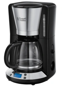 Кавоварка Russell Hobbs крапельна Victoty 1.25л, мелена, чорно-сріблястий №1