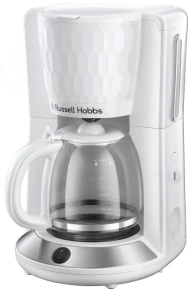 Кофеварка Russell Hobbs капельная Honeycomb 1.25л, молотая, белый №2