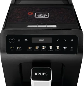 Кавомашина Krups Evidence Plus Titanium 2.3л, зерно, автомат.капучинатор, ОLED диспл, аторец. - 19, чорний №6