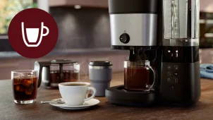 Кофеварка Philips капельная All-in-1 Brew 1.25л, зерно+молотая, дисплей, подогрев кофейника, кофемолка, черный №7
