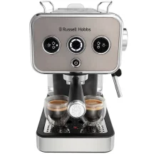 Кавоварка Russell Hobbs ріжкова Distinctions Titanium 1.1л, мелена + чалди, сріблястий
