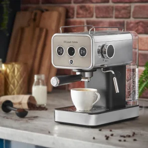 Кавоварка Russell Hobbs ріжкова Distinctions Titanium 1.1л, мелена + чалди, сріблястий №3