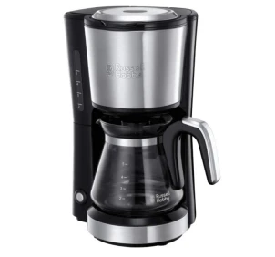 Кавоварка Russell Hobbs крапельна Compact Home, 0.74л, мелена, чорно-сріблястий №1