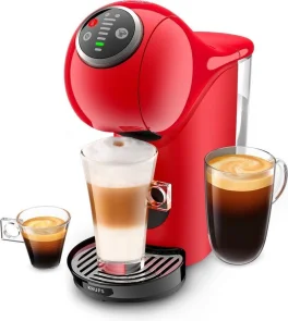 Кофеварка Krups капсульная Dolce Gusto Genio S Plus 0.8л, капсулы, сенсорное управление, красный №4