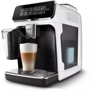 Кавомашина Philips Series 3300 1.8л, зерно + мелена, автомат.капучинатор, дисплей, авторецептів - 6, білий №5