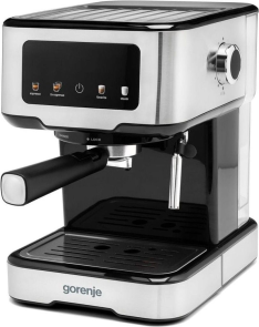 Кавоварка Gorenje ріжкова 1.5л, мелена, ручний капучинатор, нерж №3