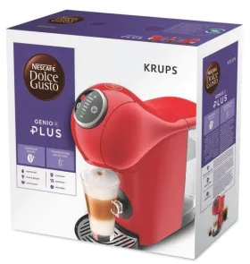 Кофеварка Krups капсульная Dolce Gusto Genio S Plus 0.8л, капсулы, сенсорное управление, красный №8
