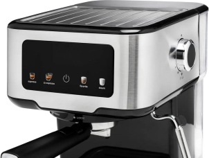 Кавоварка Gorenje ріжкова 1.5л, мелена, ручний капучинатор, нерж №4