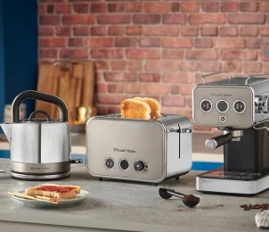 Кавоварка Russell Hobbs ріжкова Distinctions Titanium 1.1л, мелена + чалди, сріблястий №11