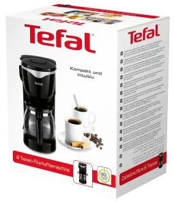 Кофеварка Tefal капельная Good Value 0.6л, молотая, черный №8