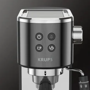 Кофеварка Krups рожковая Virtuoso + 1л, молотая, ручной капучинатор, 15 бар, черный №5