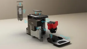 Кофемашина Siemens, 1.9л, зерно, ручной капучинатор, авторецептов - 6, черный №5