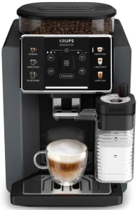 Кофемашина Krups Sensation Milk M90 1.7л, зерно, автомат.капучинатор, авторецептов - 6, черный №1