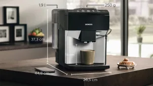 Кофемашина Siemens, 1.9л, зерно, ручной капучинатор, авторецептов - 6, черный №6