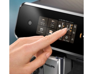 Кофемашина Philips Series 2300 LatteGo, 1.8л, зерно+молотая, автомат.капуч, дисплей, авторецептов -4, черный №6