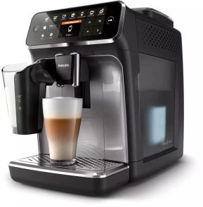 Кофемашина Philips Series 4300 LatteGo, 1.9л, зерно+молотая, автомат.капуч, дисплей, авторецептов -8, черный №4