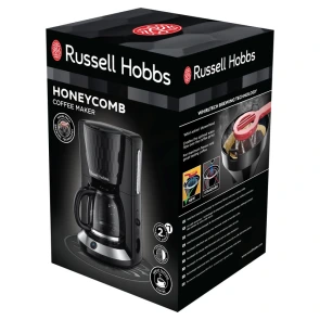 Кофеварка Russell Hobbs капельная Honeycomb 1.25л, молотая, черный №11