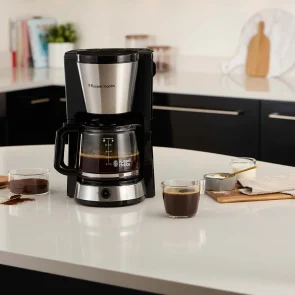 Кофеварка Russell Hobbs Heaton, 1.25л, молотая, черно-серебряный №8