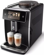 Кофемашина Saeco Xelsis Deluxe 1.7л, зерно+молотая, автомат.капучинатор, авторецептов - 22, черный