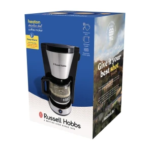 Кофеварка Russell Hobbs Heaton, 1.25л, молотая, черно-серебряный №9