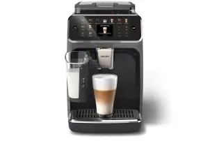 Кавомашина Philips Series 5500, 1.8л, зерно+мелена, автомат.капуч, дисплей, авторецептів -22, холодна кава, сріблясто-чорний №3