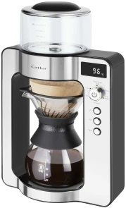 Кавоварка Catler крапельна для фільтр-кави, 1л, мелена, дисплей, вбудовані ваги, нерж. сталь, чорний №1