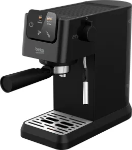 Кофеварка Beko рожковая 1.1л, молотая, ручной капучинатор, подогрев чашек, авторецептов - 2, дисплей, черный №5