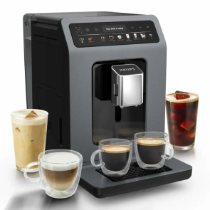Кофемашина Krups Evidence Hot & Cold 2.3л, зерно, автомат.капучинатор, ОLED диспл, авторецептов - 18, серо - черный №5