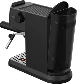 Кофеварка Beko рожковая 1.1л, молотая, ручной капучинатор, подогрев чашек, авторецептов - 2, дисплей, черный №8